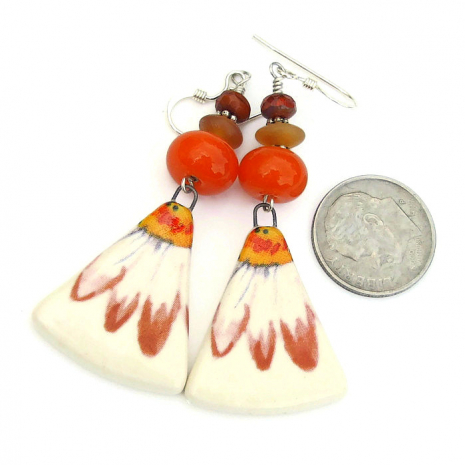 handmade daisy earrings