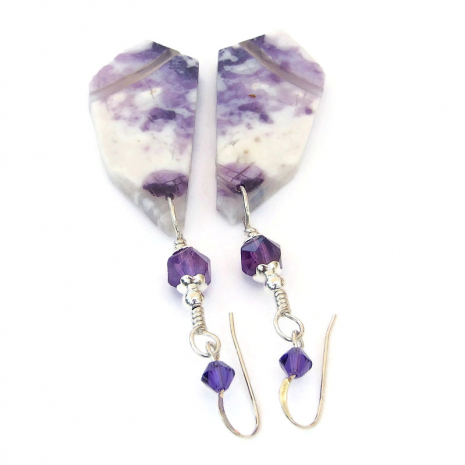 handmade gemstone jewelry mexican purple morado opal amethyst