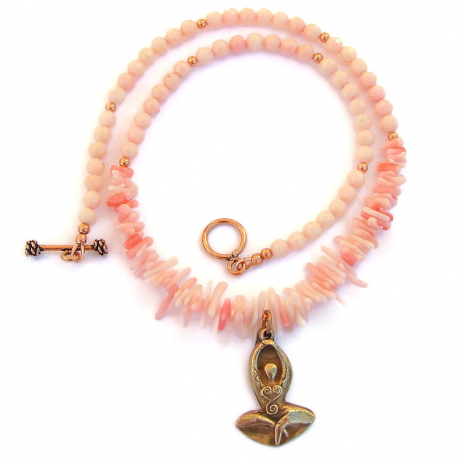 handmade goddess rising pendant jewelry gift for her