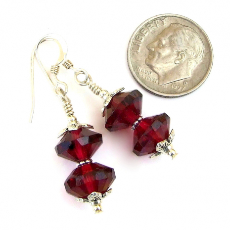 handmade red jewelry saturn beads