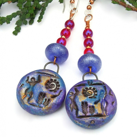 hieroglyph dangle jewelry for women