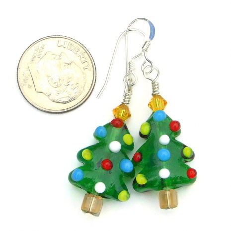holidays christmas tree jewelry handmade gift for her