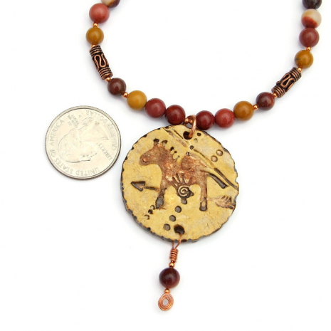 horse spiral hand arrow jewelry red creek jasper copper