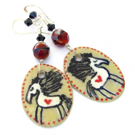 horses horse jewelry gift for women