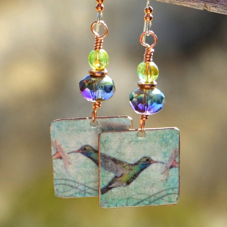 hummingbird jewelry gift for women
