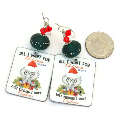 i want elephants christmas jewelry gift for her