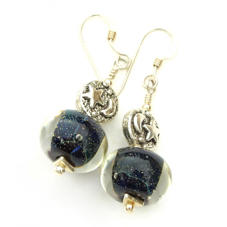 interstellar lampwork jewelry gift for her