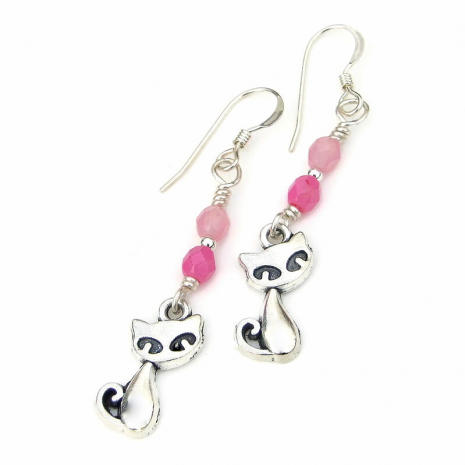 kitty cat jewelry handmade gift for women