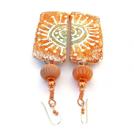 lightweight petroglyph sun symbol jewelry handmade