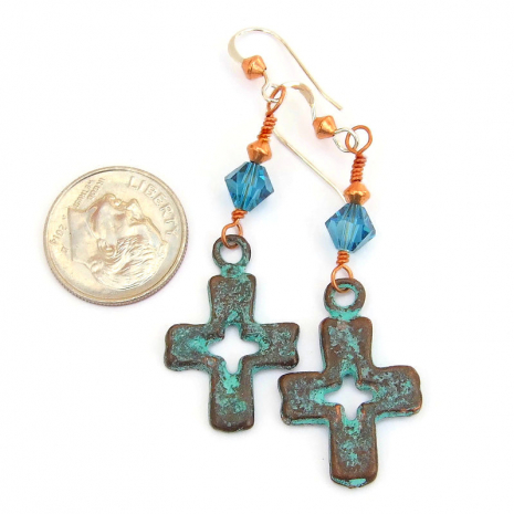 mykonos christian cross jewelry gift for her