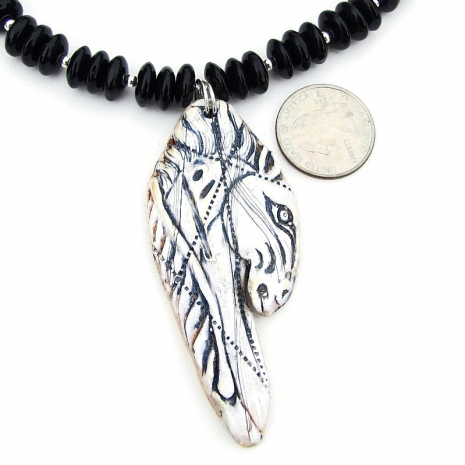 odin sleipnir viking horse pendant jewelry gift for her