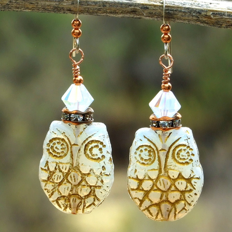 owl jewelry handmade gift for women