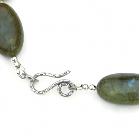 patterned sterling silver s-clasp set
