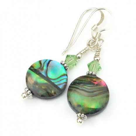 paua shell jewelry gift for women