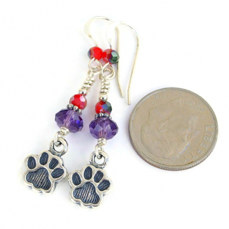 paw print handmade jewelry dog lover gift for her