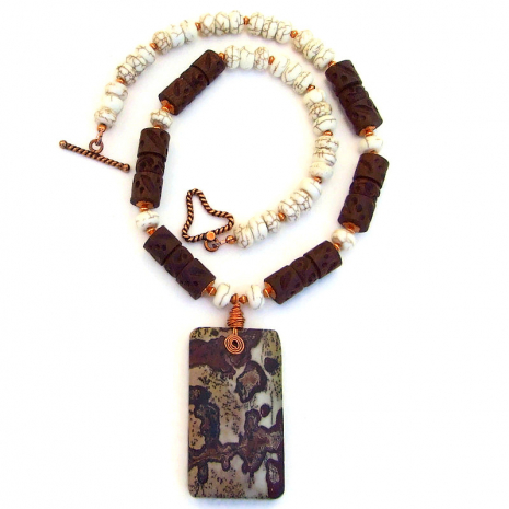 picture dendritic jasper pendant jewelry gift for women