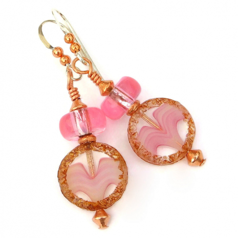 pink wave jewelry gift for women