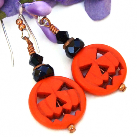 pumpkin jack o lantern halloween jewelry