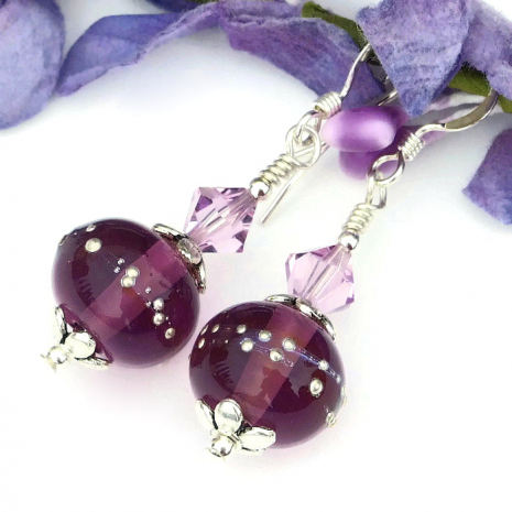 amethyst purple jewelry for her