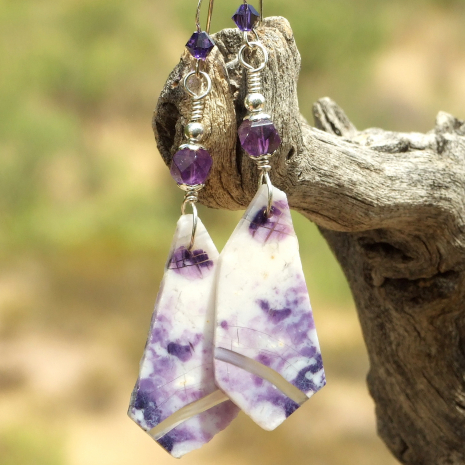 purple morado opal purple amethyst handmade gemstone jewelry