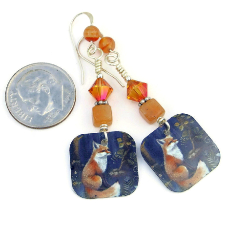 red fox handmade jewelry gift for her