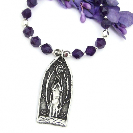 religious praying figure pendant jewelry for women
