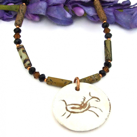 horse necklace jewelry gift for women
