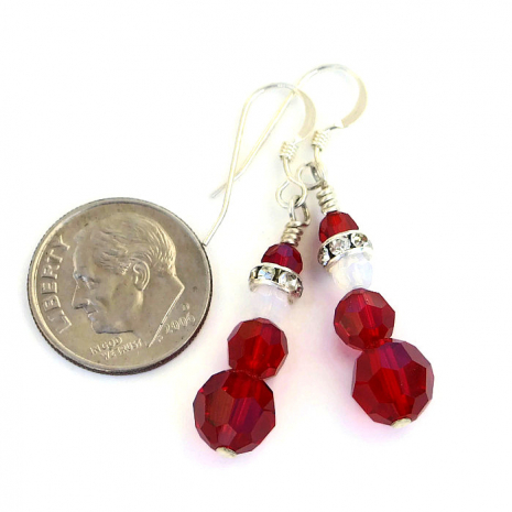christmas santa claus earrings for her