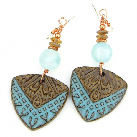shield jewelry handmade protective boho gift for women
