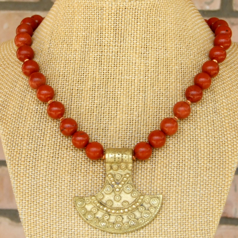 shield pendant jewelry handmade gift for women fair trade