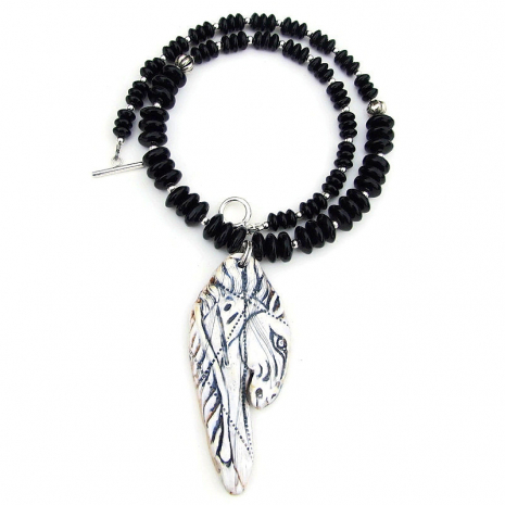 sleipnir viking horse pendant jewelry gift for women