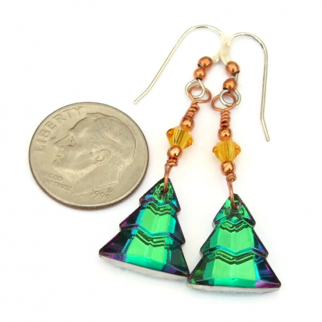 sparkling christmas tree jewelry gift for women