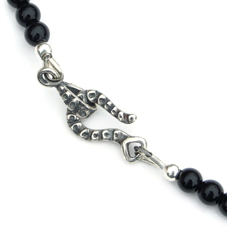 sterling silver hook clasp set with raised dots