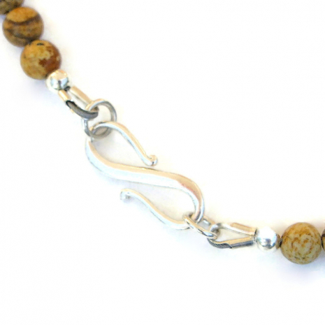 sterling silver s-clasp set finishes the st francis handmade necklace