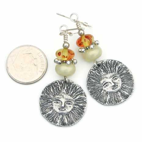 summer sun handmade jewelry earrings gift for her