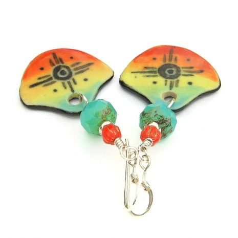 sun symbol handmade jewelry gift for women