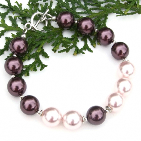 swarovski pearl handmade bracelet easter mothers day gift