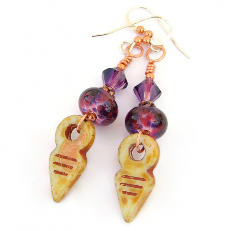 talhakimt earrings handmade gift for women