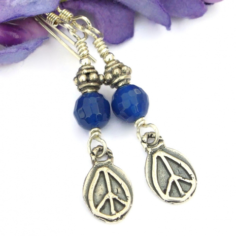 teenage girl tween women peace signs jewelry gift handmade