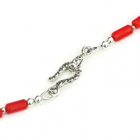 textured sterling silver hook clasp set