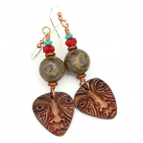 tribal face jewelry one of a kind gift