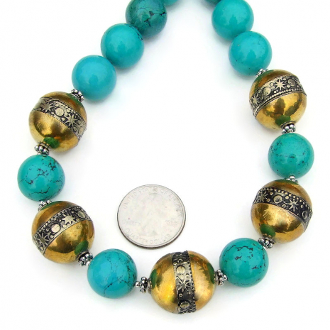 turquoise handmade jewelry sun moon beads