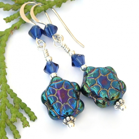 turtle beach jewelry swarovski crystals earrings for women
