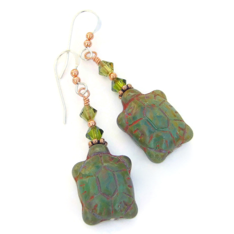 turtle jewelry handmade gift for women