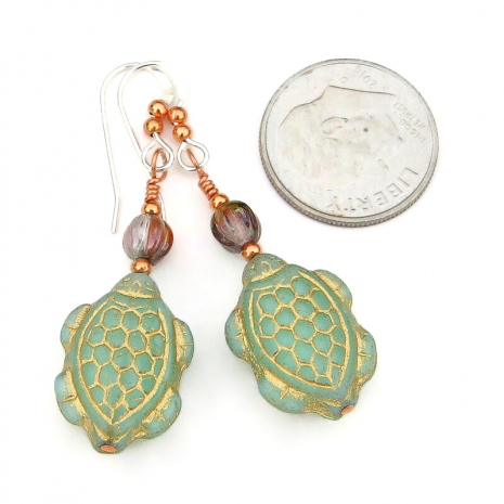 turtle lover handmade jewelry gift for her