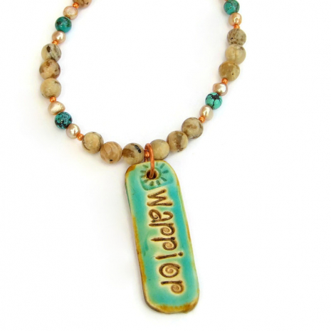 warrior pendant jewelry gift for women