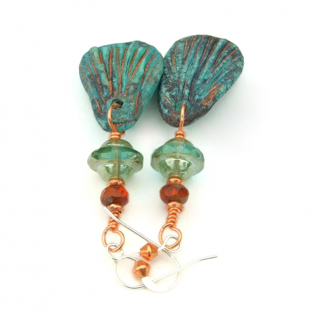 wings stoneware dangle jewelry czech glass