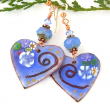 hearts earrings valentines day gift for her