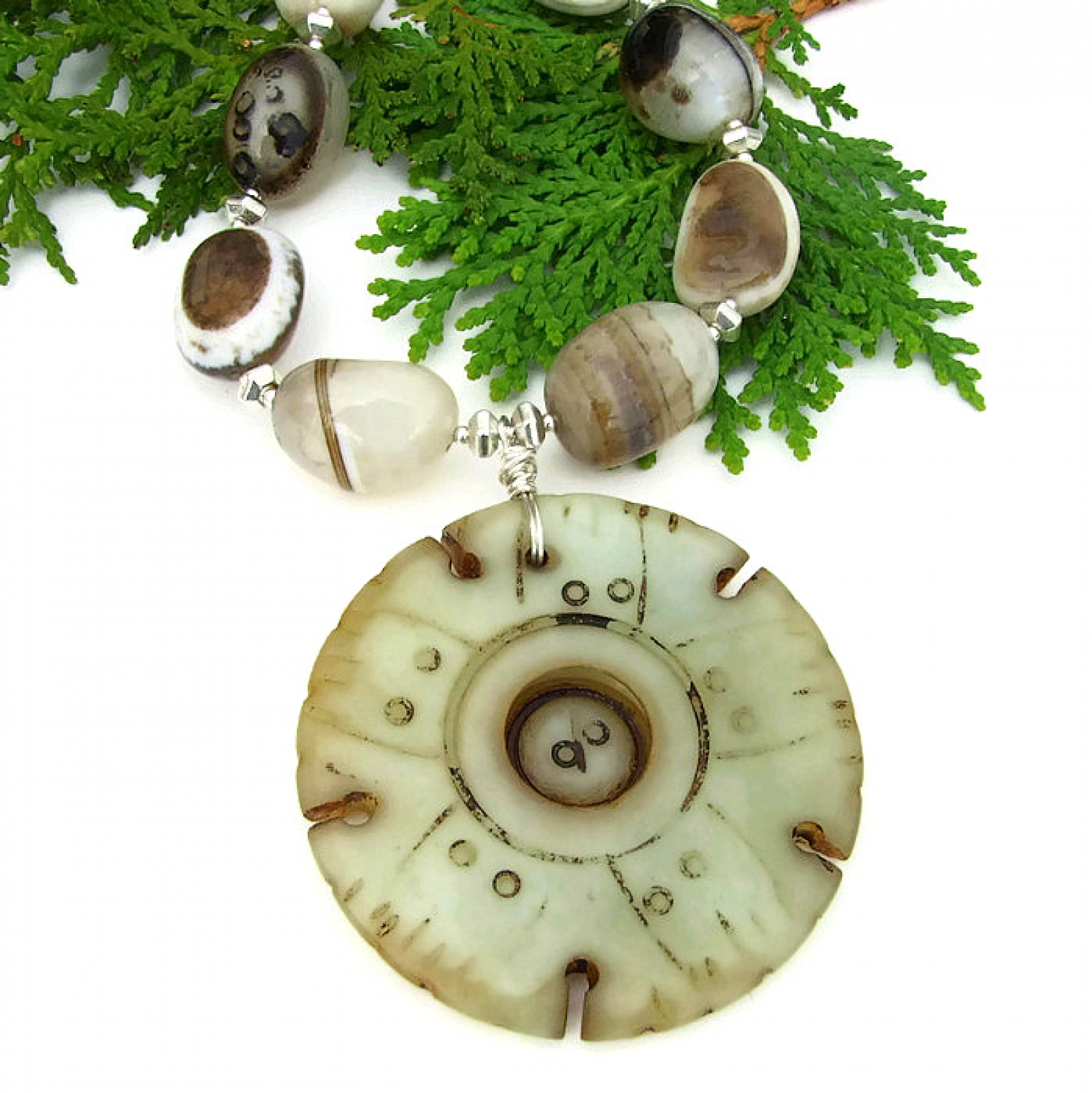 carved jade pendant
