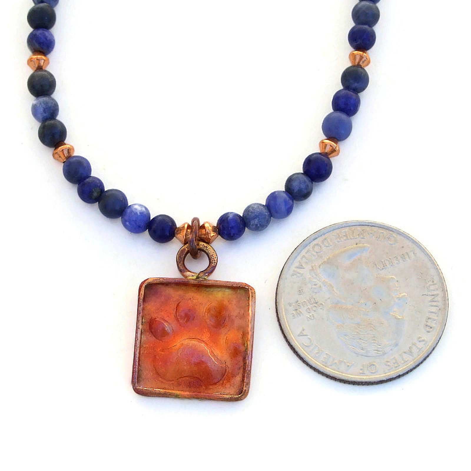 my dog paw print necklace